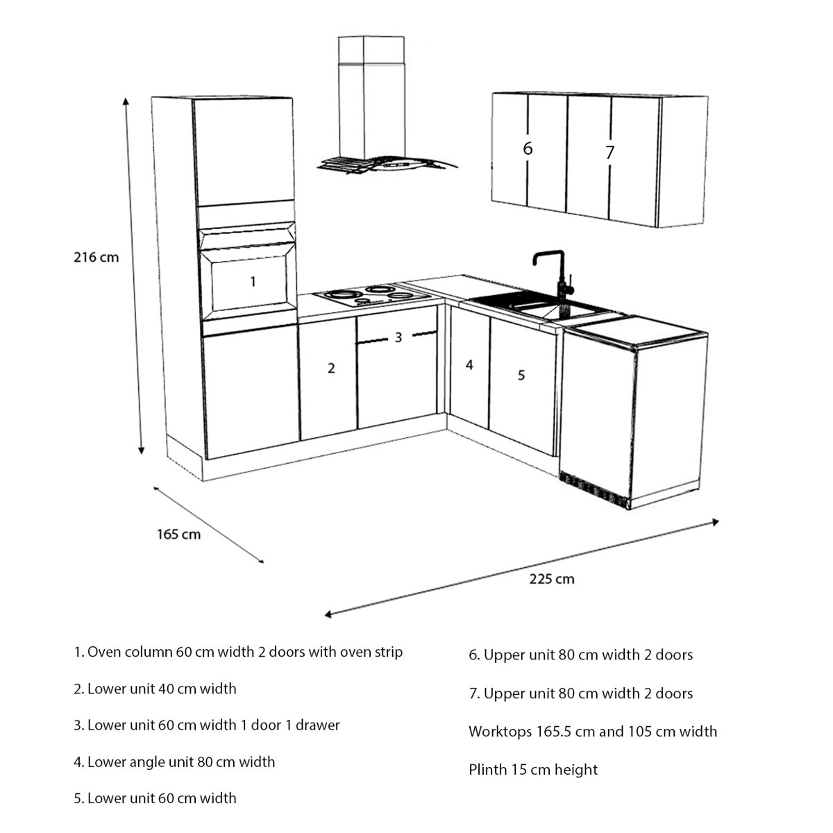 Ebern Designs Gambino Matte Kitchen Unit Wayfair.co.uk